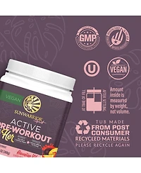Sunwarrior Active Pre Workout for Her Powder Hawaiian Vibes Flavor 360 g 30 Servings