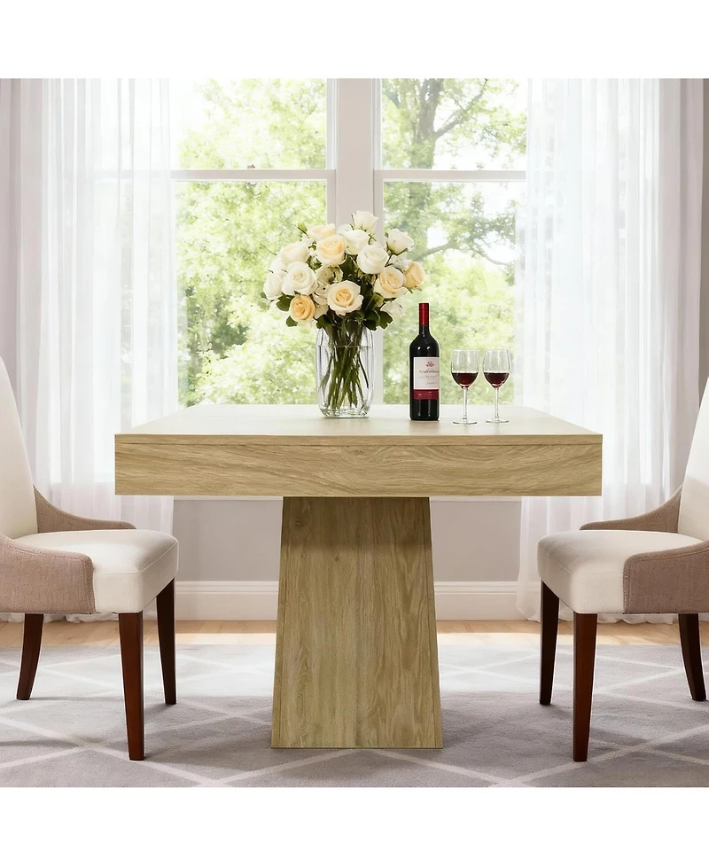 homfan Square Dining Table for 4 Kitchen and Dining Room Small Spaces