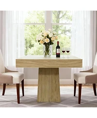 homfan Square Dining Table for 4 Kitchen and Dining Room Small Spaces