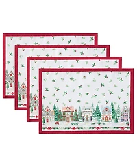 Lenox Spice Village Christmas Placemats, Set of 4