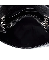 Pre-Owned Saint Laurent Small West Hollywood Shoulder Bag Embossed Leather