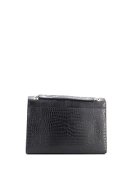 Pre-Owned Saint Laurent Large Classic Monogram Envelope Satchel Embossed Leather