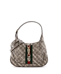 Pre-Owned Gucci Small x Balenciaga The Hacker Project Jackie 1961 Hobo Gg Coated Canvas