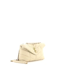 Pre-Owned Saint Laurent Mini Loulou Puffer Shoulder Bag Quilted Canvas