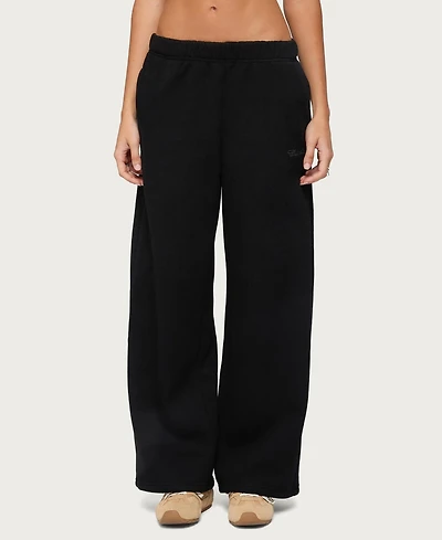 Edikted Women's Basic Girl Wide Leg Sweatpants