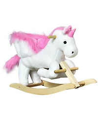 Glintex Baby Unicorn Plush Rocking Horse with Lullaby Song, Ages 18-36 Months