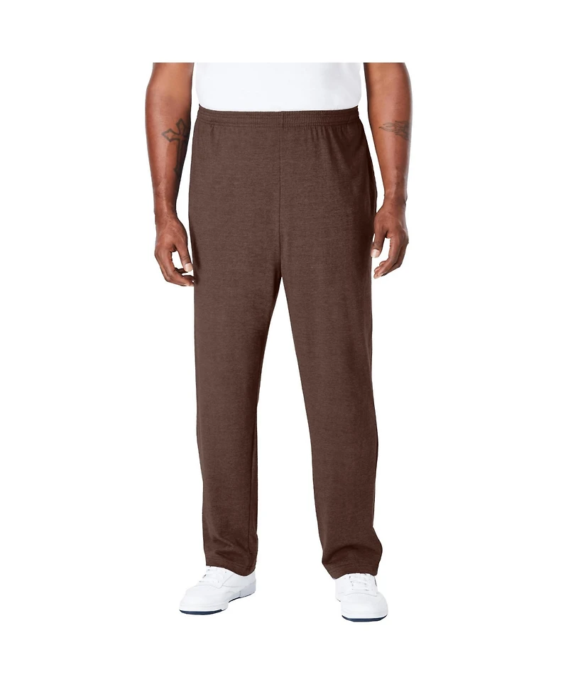 KingSize Men's Lightweight Open-Bottom Cotton Sweatpants