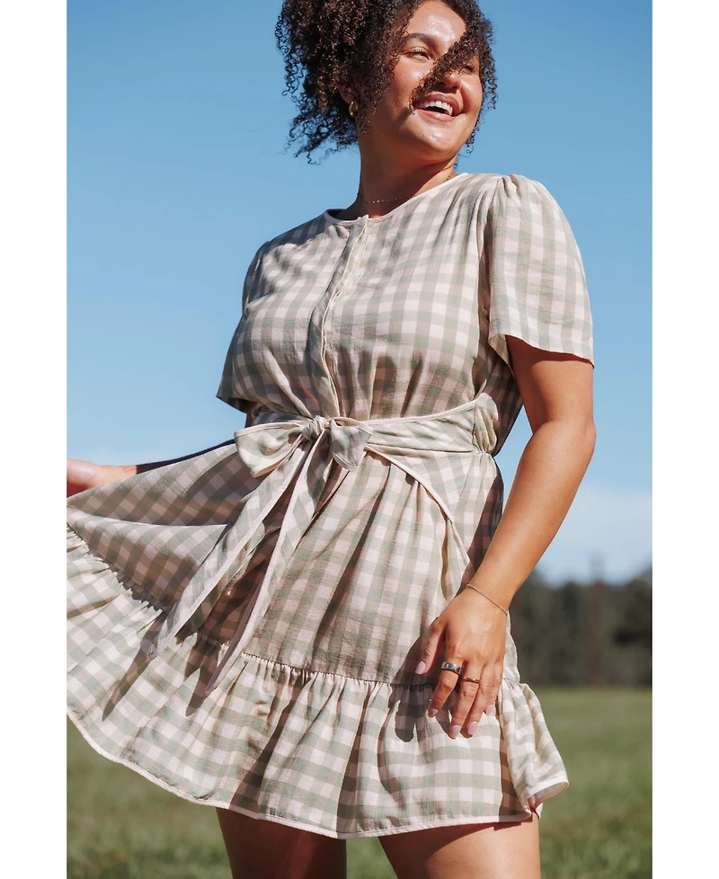 Petal and Pup Women's Lorry Tie Front Mini Dress