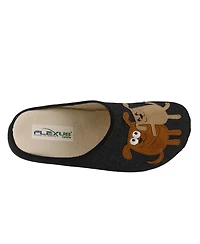 Flexus Petlove Women's Slip-On Slipper Floral with Embroidery