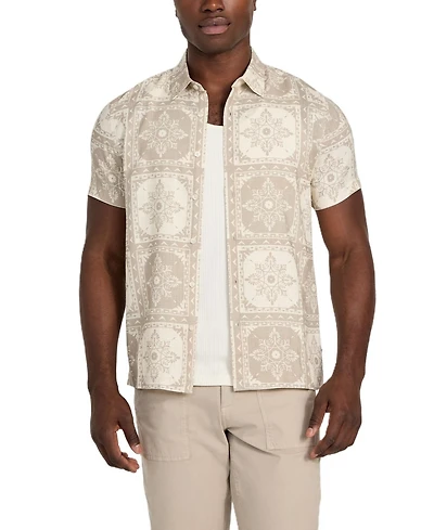 Guess Men's Mosley Tile Print Shirt