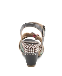 L'Artiste Women's Astar Quarter Strap Sandal with Painted Vamp