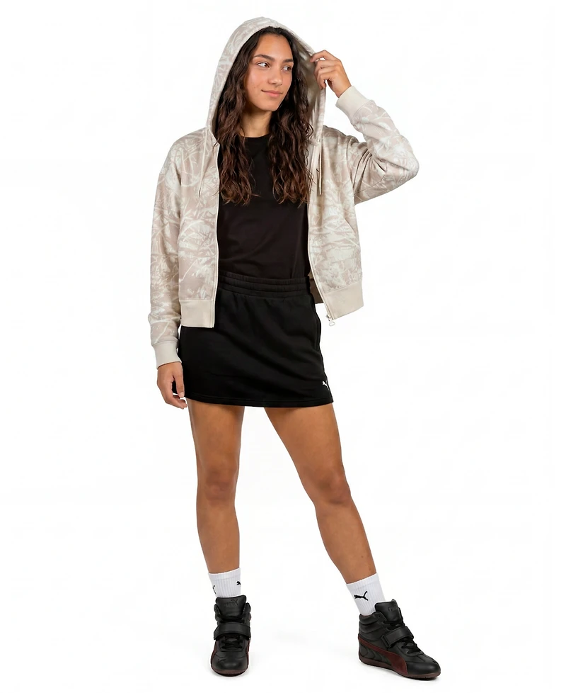 Puma Women's Ess Camo Full-Zip Fleece Hoodie