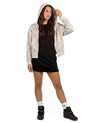 Puma Women's Ess Camo Full-Zip Fleece Hoodie