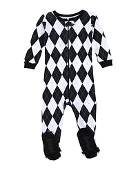 Leveret Baby One Piece 0M -24M Argyle Cotton Footed Pajamas