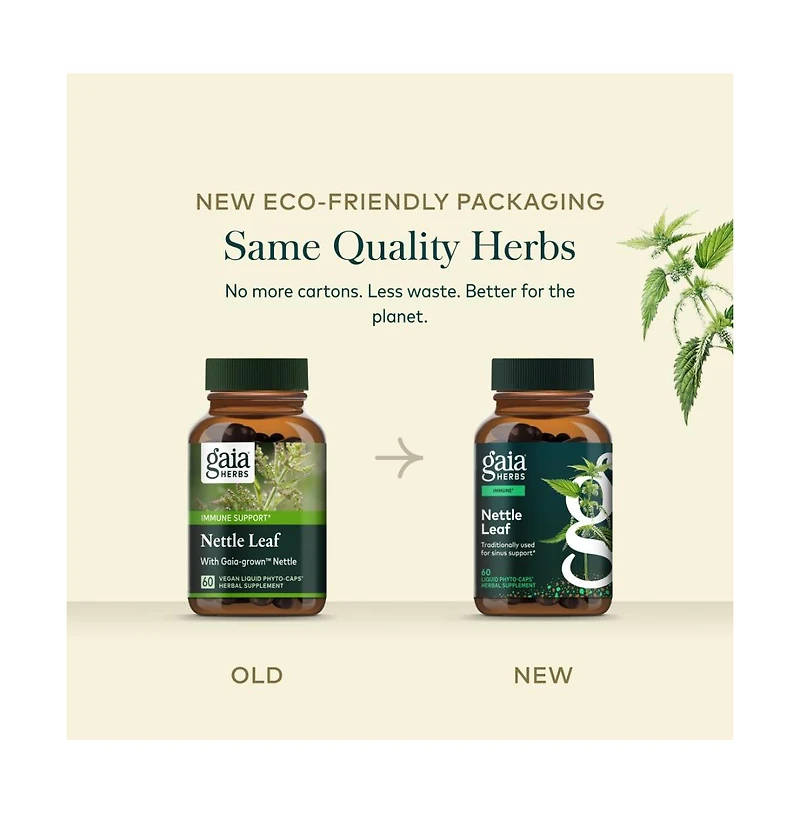 Gaia Herbs Nettle Leaf - Immune, Respiratory, and Sinus Support Supplement - Helps Maintain Upper Respiratory Health - Supports Immune Health