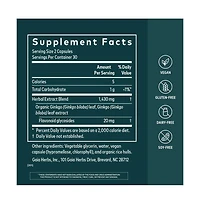 Gaia Herbs Ginkgo Leaf - Traditionally Used to Support Healthy Circulation and Brain Function - Organic, Herbal Supplement