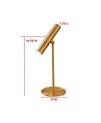 Kings Brand Furniture Cordless Rechargeable Table Lamp with Detachable Magnetic Adjustable Head, Touch Dimmable