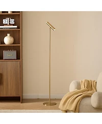 Kings Brand Furniture Cordless Rechargeable Floor Lamp with Detachable Magnetic Adjustable Head, Touch Dimmable