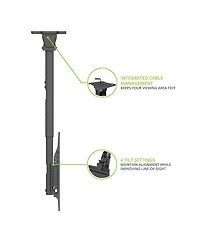 Kanto MBC211T Menu Board Ceiling Mount System with Tilting Arms for 40" - 60" TVs (2 Screens)