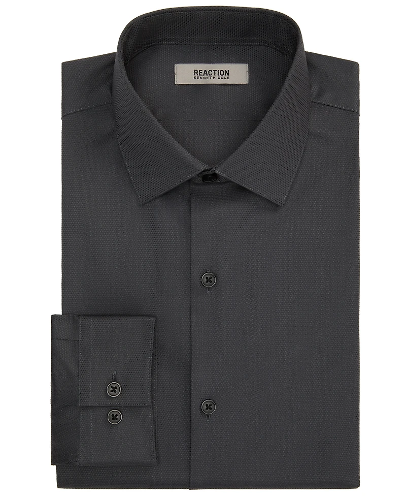 Kenneth Cole Reaction Men's Technicole Slim-Fit Spread-Collar Dress Shirt