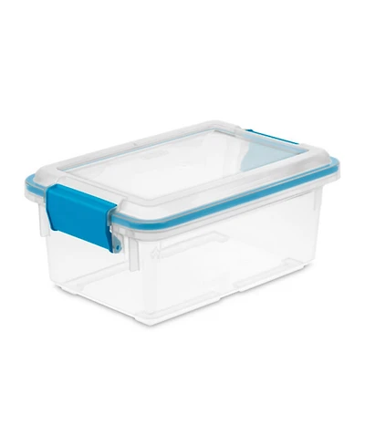 Sterilite 7.5 Quart Clear Plastic Home Storage Box with Latching Lids