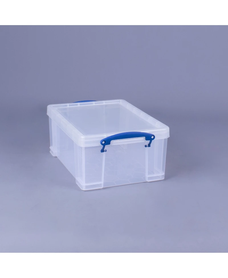 Really Useful Box 9L Storage Container with Snap Lid and Clip Lock Handle ( Pack