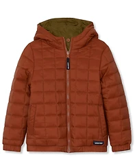 Lands' End Boys' and Girls' Reversible Quilted Water Resistant Jacket