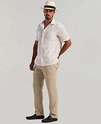 Cubavera Men's Linen Blend Four-Pocket Shirt
