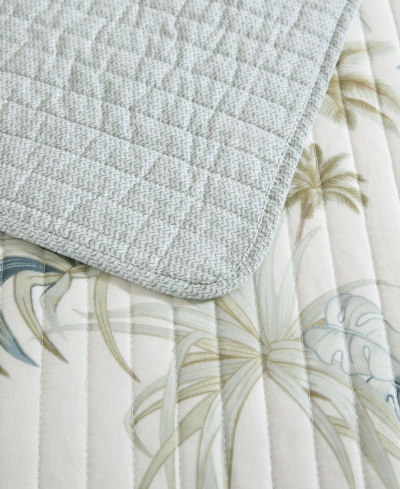 Tommy Bahama Home Serenity Palms Cotton Reversible Quilt