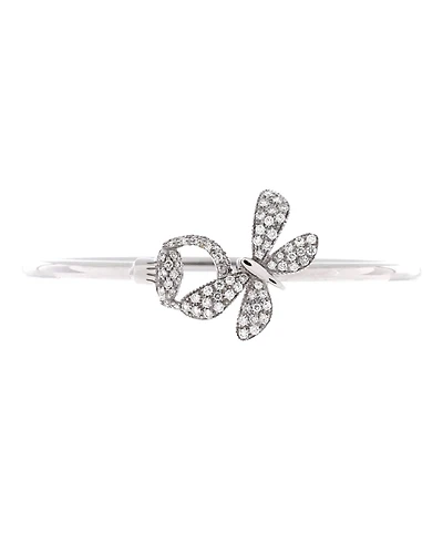 Pre-Owned Gucci Flora Horsebit Butterfly Bangle Bracelet