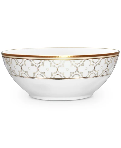 Noritake Trefolio Gold Dinnerware Collection Round Vegetable Bowl