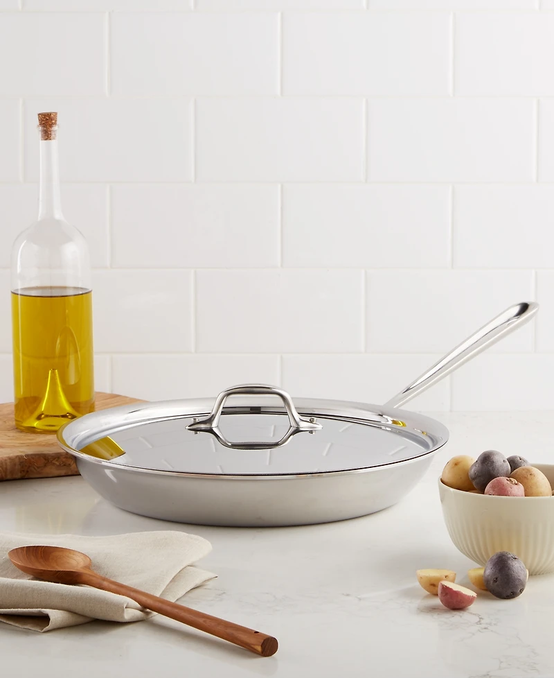 All-Clad Stainless Steel 12" Covered Fry Pan