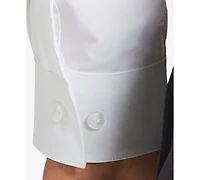 Calvin Klein Men's Slim-Fit Non-Iron Spread Collar Herringbone Dress Shirt