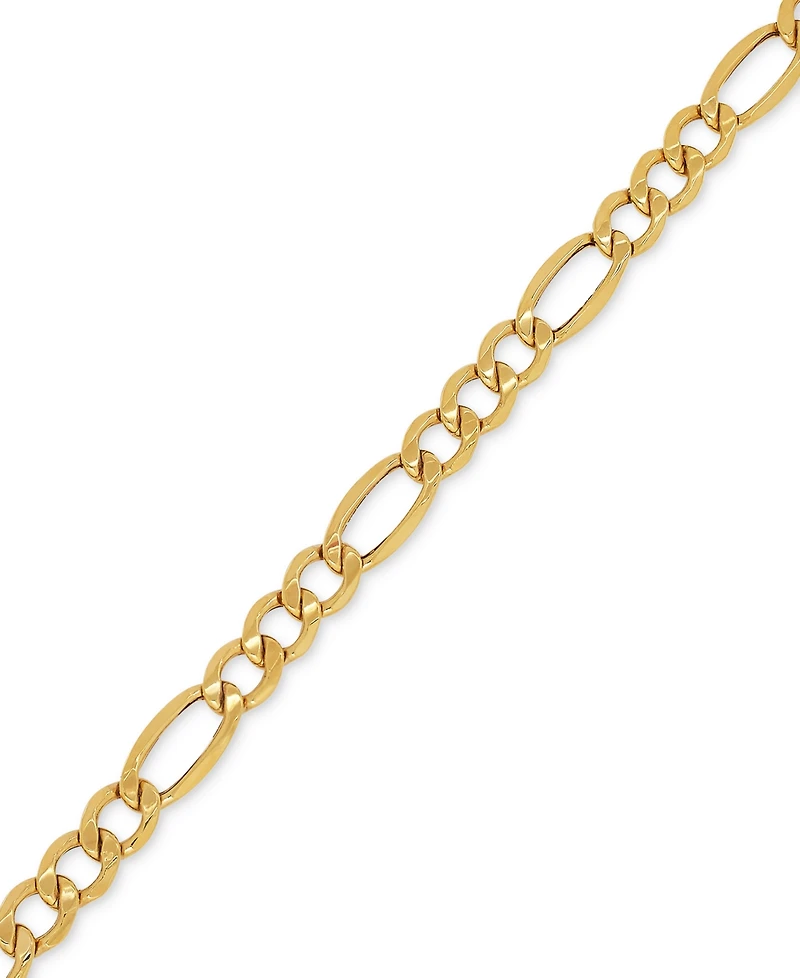Lightweight Men's Figaro Link Chain Necklace (7-1/5MM) in 10k Gold