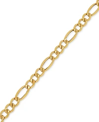 Lightweight Men's Figaro Link Chain Necklace (7-1/5MM) in 10k Gold