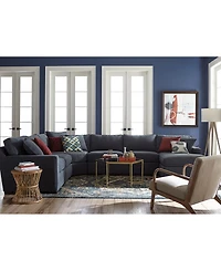 Radley -Piece Fabric Chaise Sectional Sofa