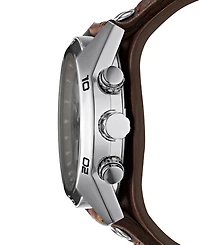 Fossil Men's Decker Brown Leather Strap Watch CH2565