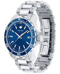 Movado Men's Swiss Series 800 Stainless Steel Bracelet Diver Watch 40mm