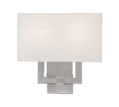 Livex Hollborn -Light Brushed Nickel Sconce