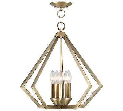 Livex Prism 5- Light Metal Pendant