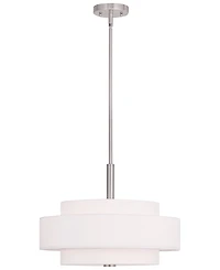 Livex Meridian 4- Light Metal Pendant