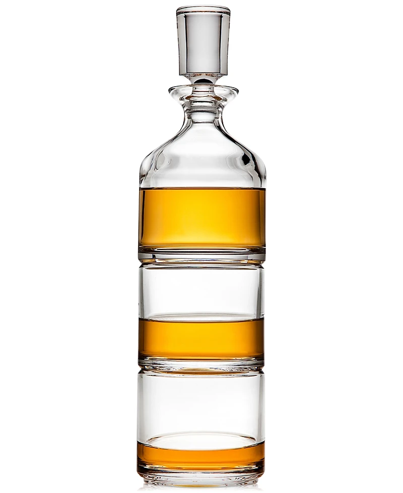 Godinger Duet Stackable Decanter with 2 Glasses