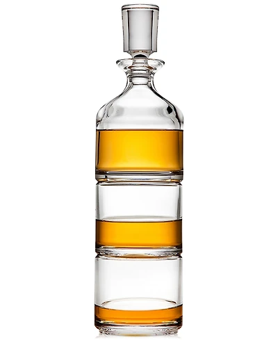 Godinger Duet Stackable Decanter with 2 Glasses