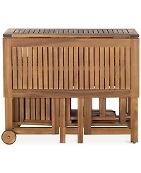 Kinsie Outdoor 5-Pc. Dining Set (1 Table & 4 Chairs)