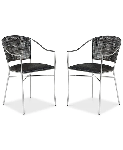 Honner Set of 2 Arm Dining Chairs