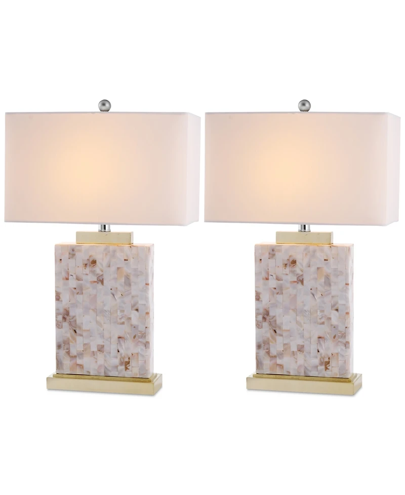 Safavieh Set of 2 Troy Shell Table Lamps