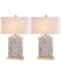 Safavieh Set of 2 Troy Shell Table Lamps
