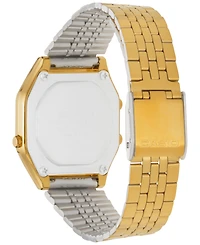 Casio Women's Digital Vintage Gold-Tone Stainless Steel Bracelet Watch 39x39mm LA680WGA-9MV
