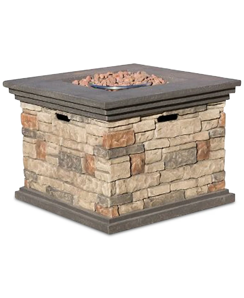 Esten Square Gas Fire Pit