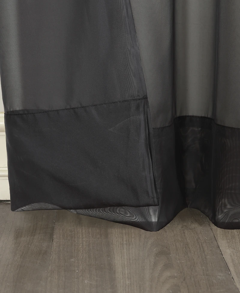 Sheer Voile Rod Pocket Curtain Panel